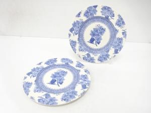WEDGWOOD　ウェッジウッド　ホームヴィンテージ・ブルー　プレートペア(27.5センチ)　洋食器